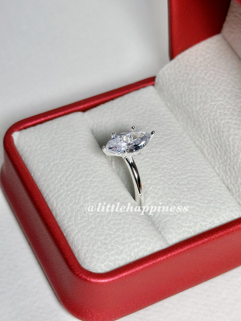 Anillo compromiso Corte Marquesa, aro sin piedras