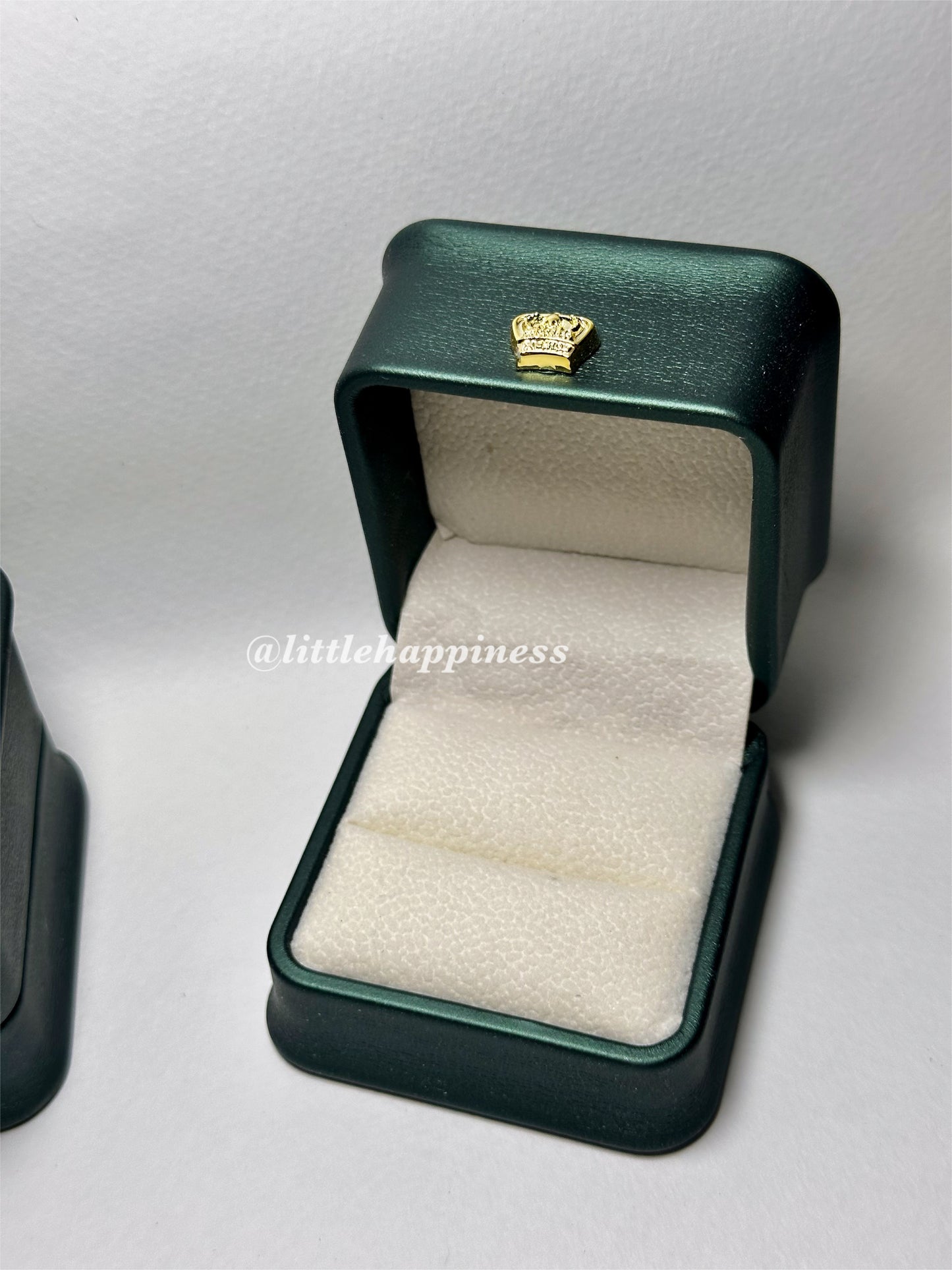 Caja Verde Oscuro para Anillo