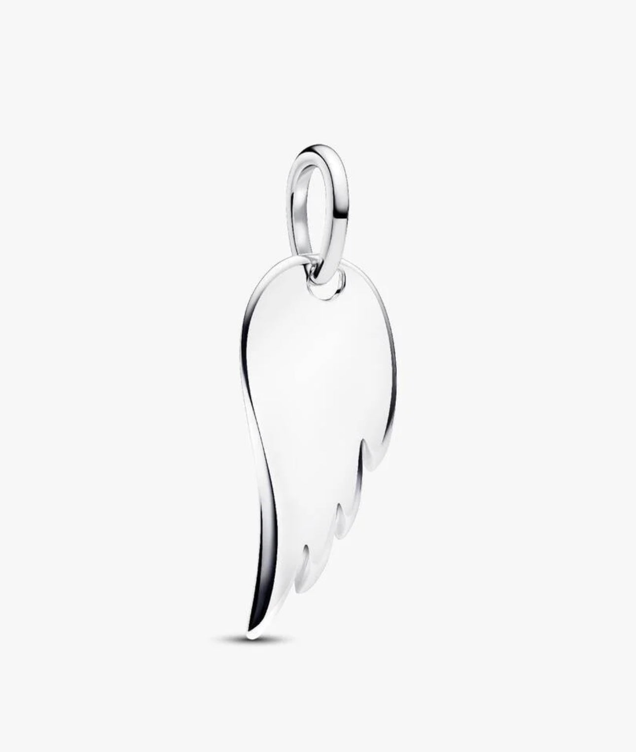 Charm Colgante Etiqueta Ala de Ángel Grabable
