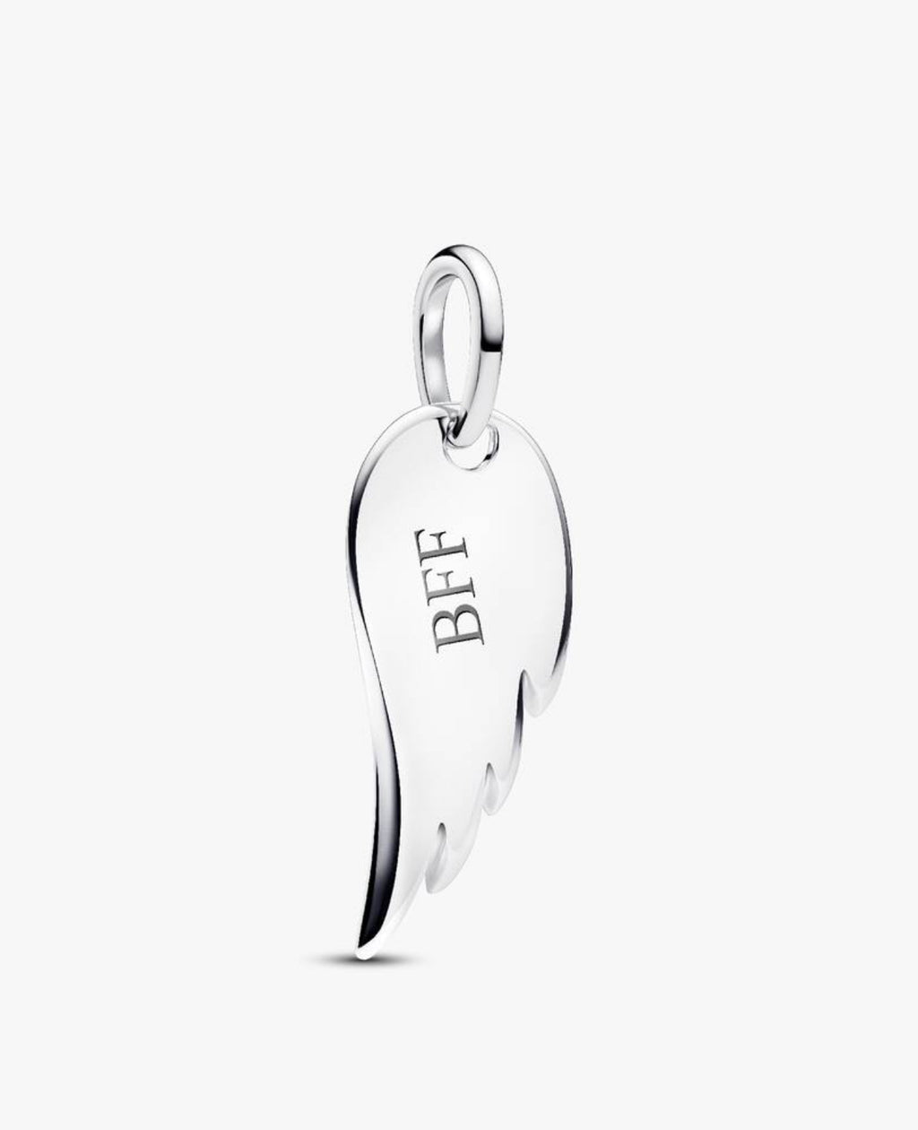 Charm Colgante Etiqueta Ala de Ángel Grabable