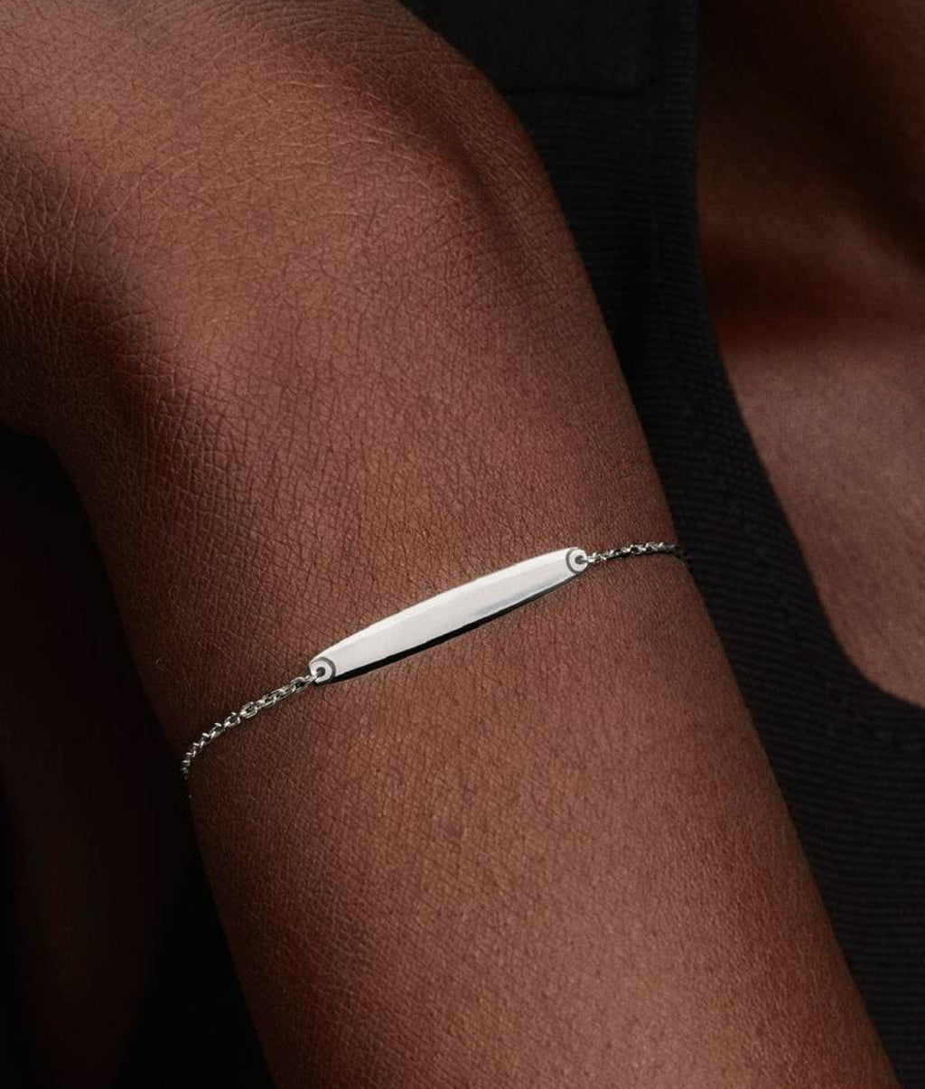 Pulsera de Cadena Barra Grabable