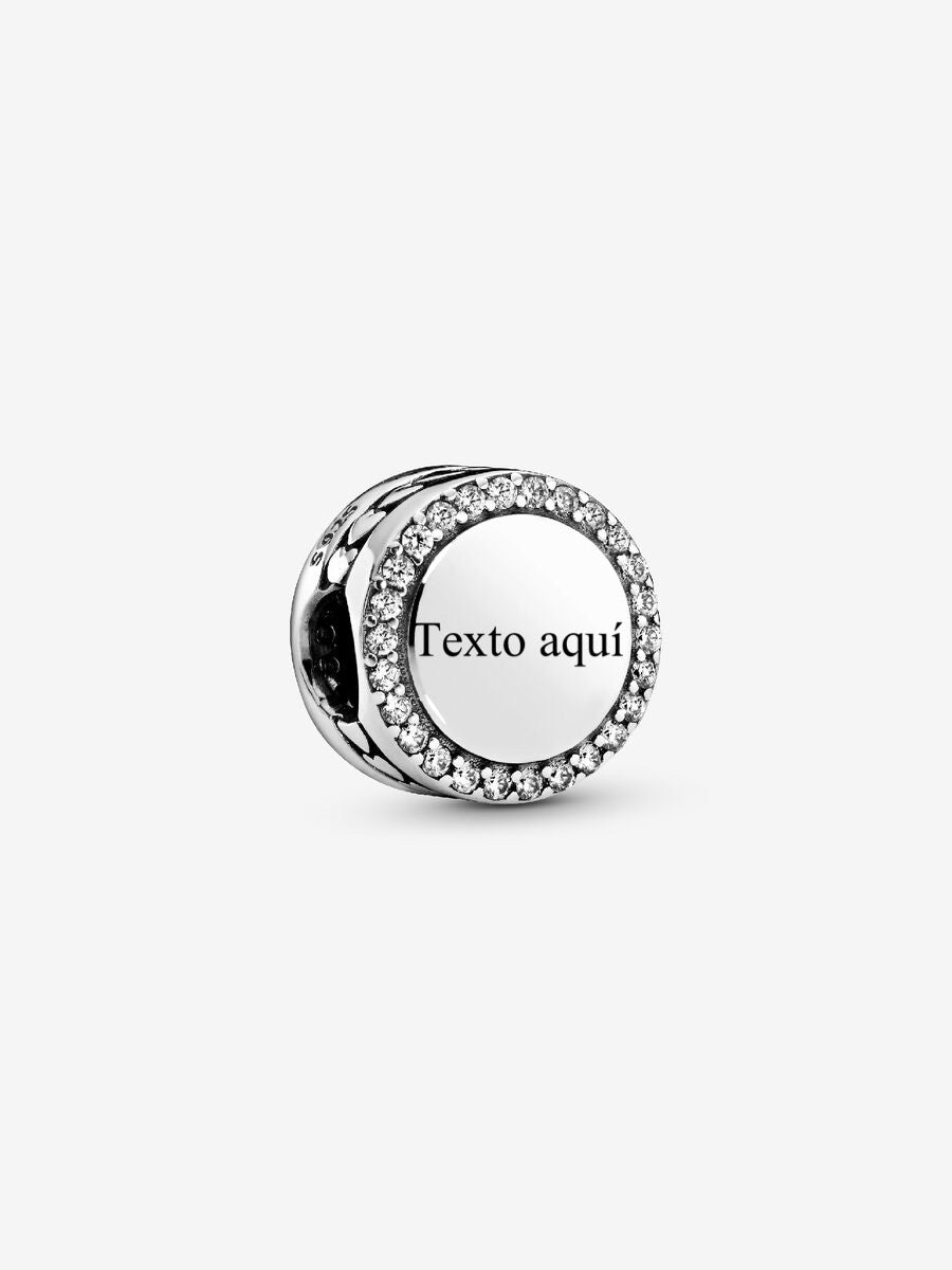 Charm Grabable Redondo con Piedras