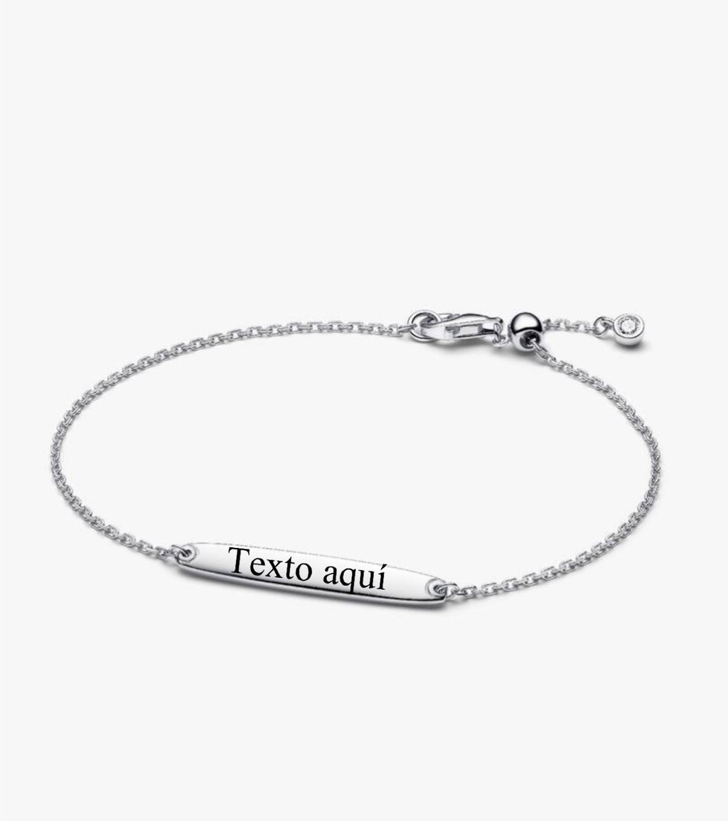 Pulsera de Cadena Barra Grabable