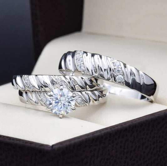 Anillos Trío De Boda