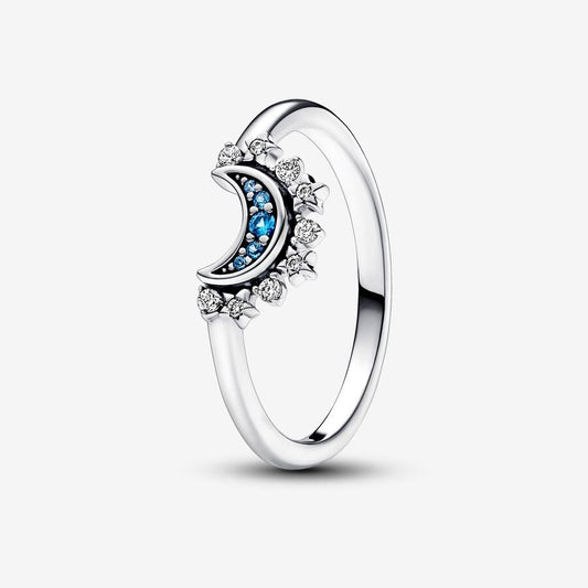 Anillo Luna Celestial Azul