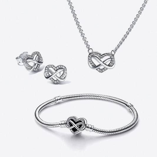 Conjunto de Regalo Corazón Infinito Eterno