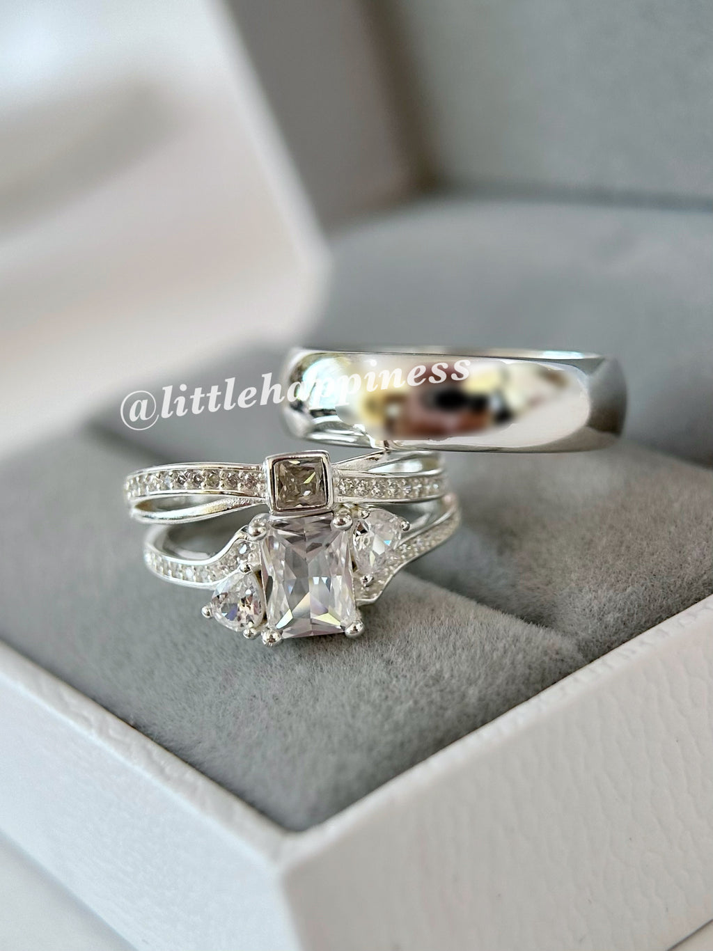 Anillos Trío De Boda