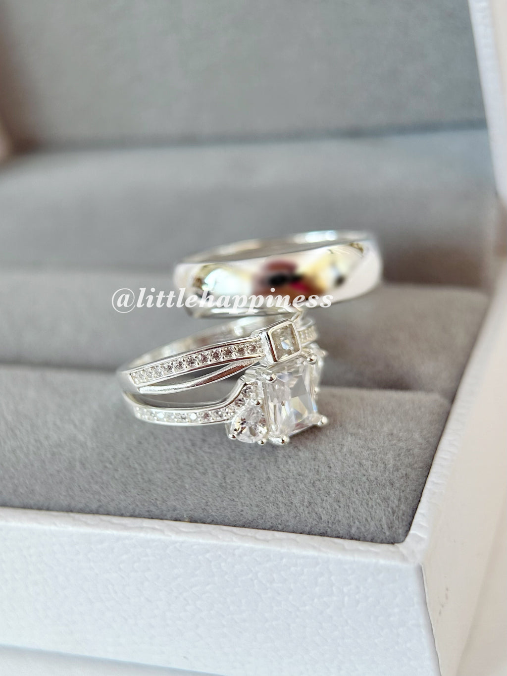 Anillos Trío De Boda