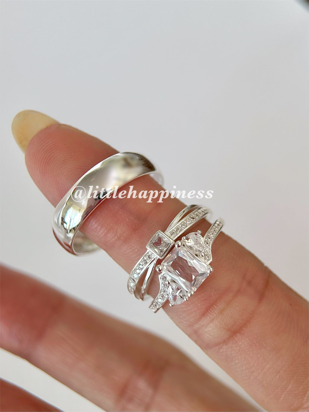 Anillos Trío De Boda