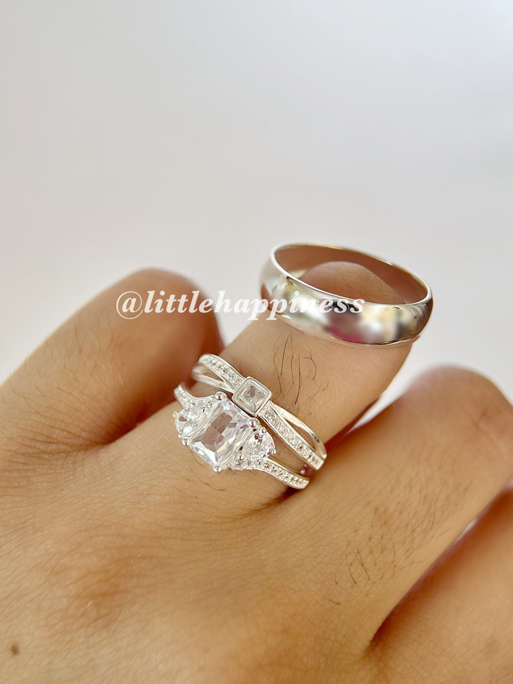 Anillos Trío De Boda