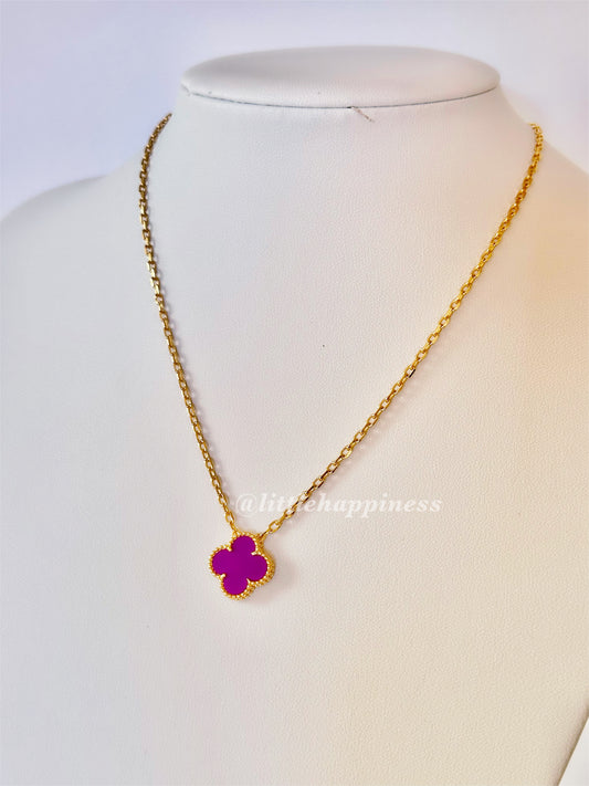 Collar 1 Trébol Morado