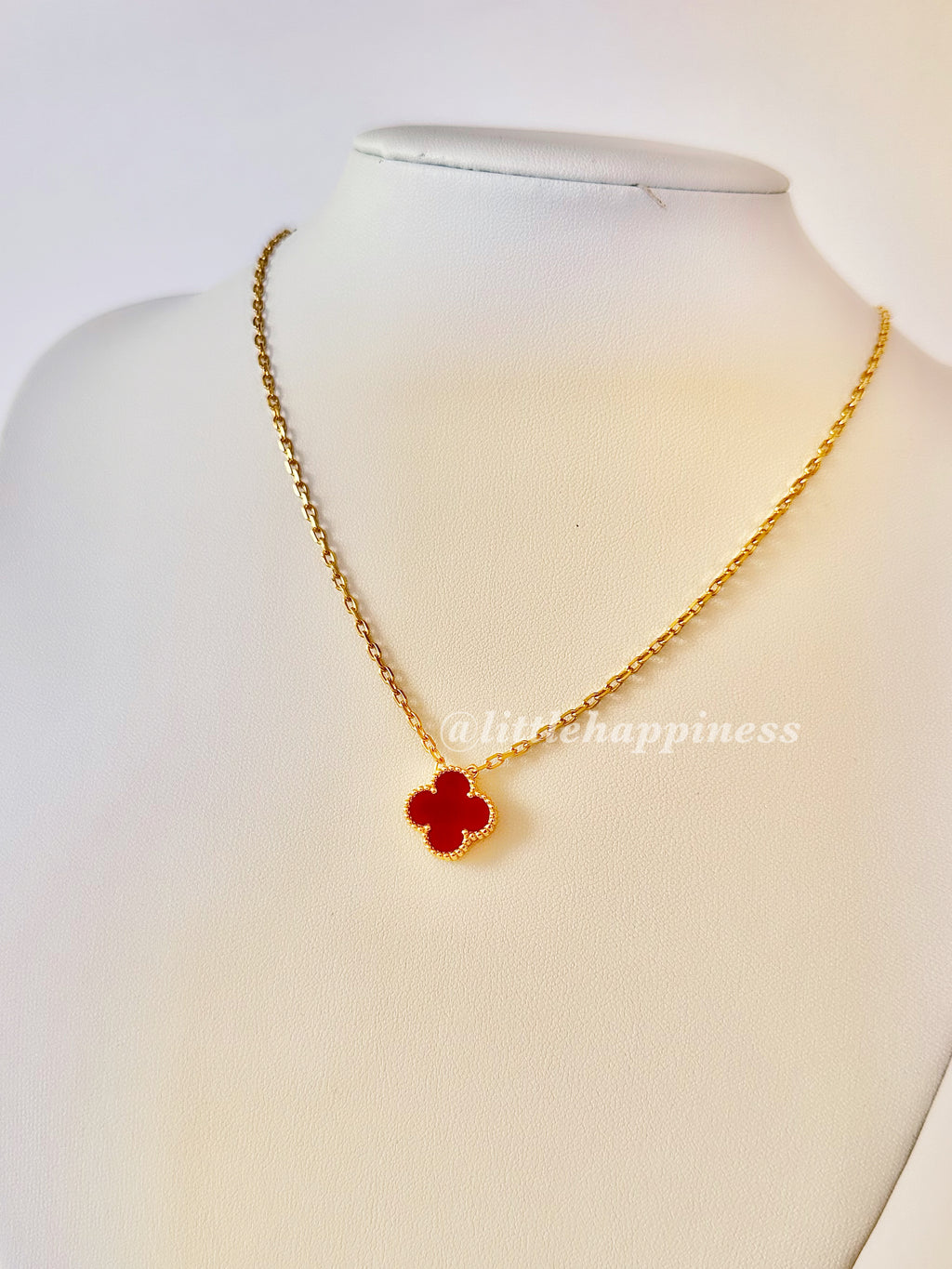 Collar 1 Trébol Rojo