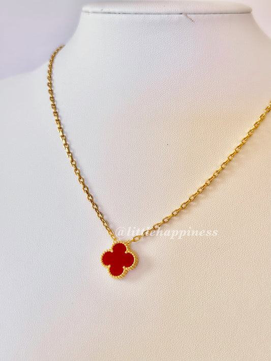 Collar 1 Trébol Rojo