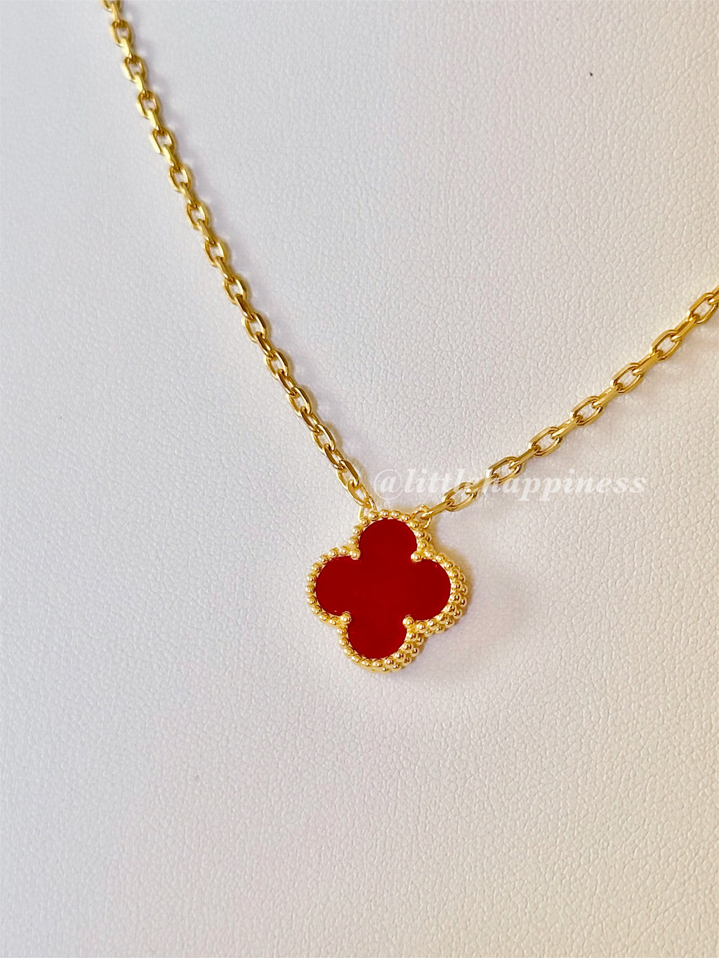 Collar 1 Trébol Rojo