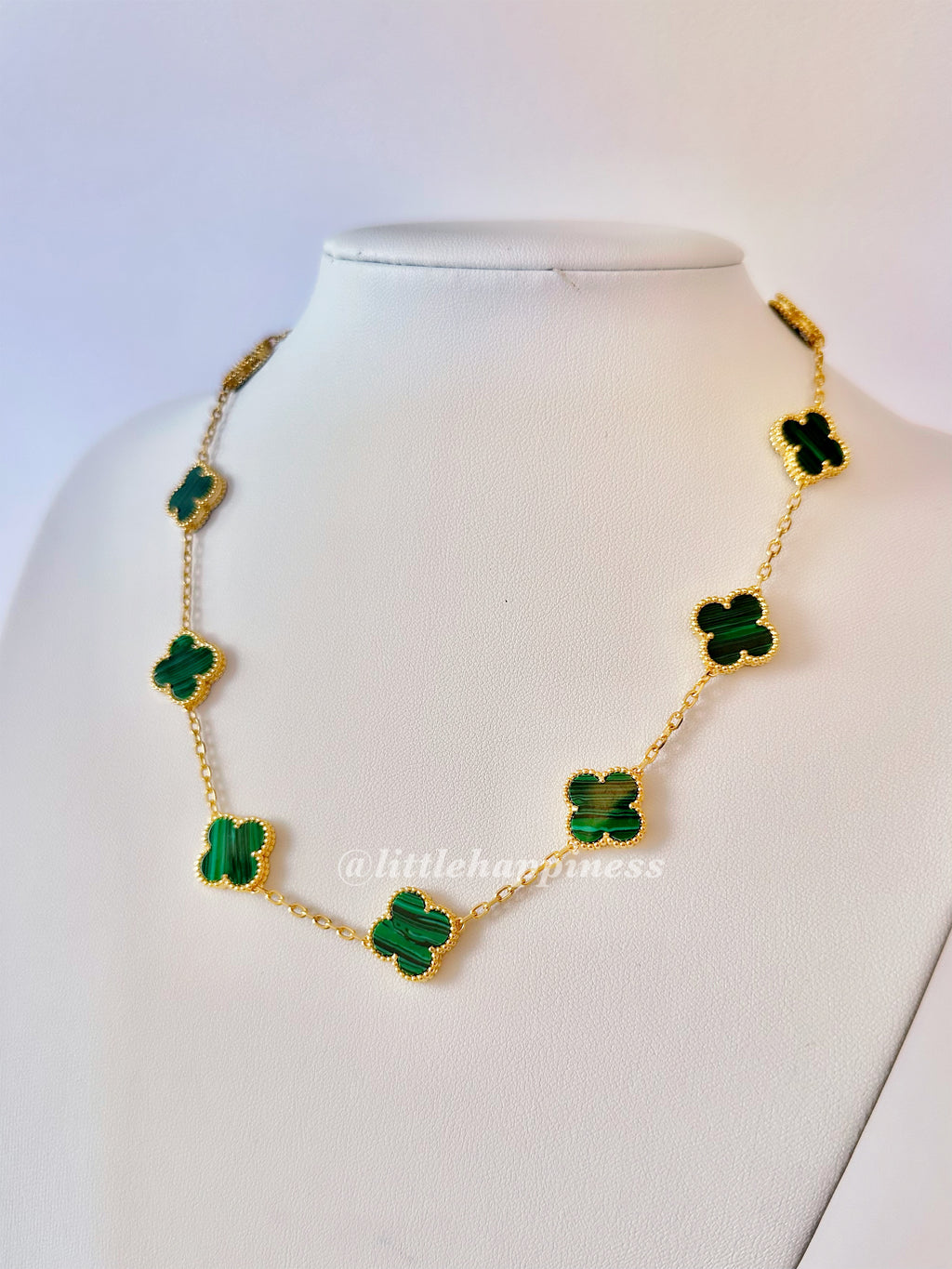 Collar 10 Tréboles Verde