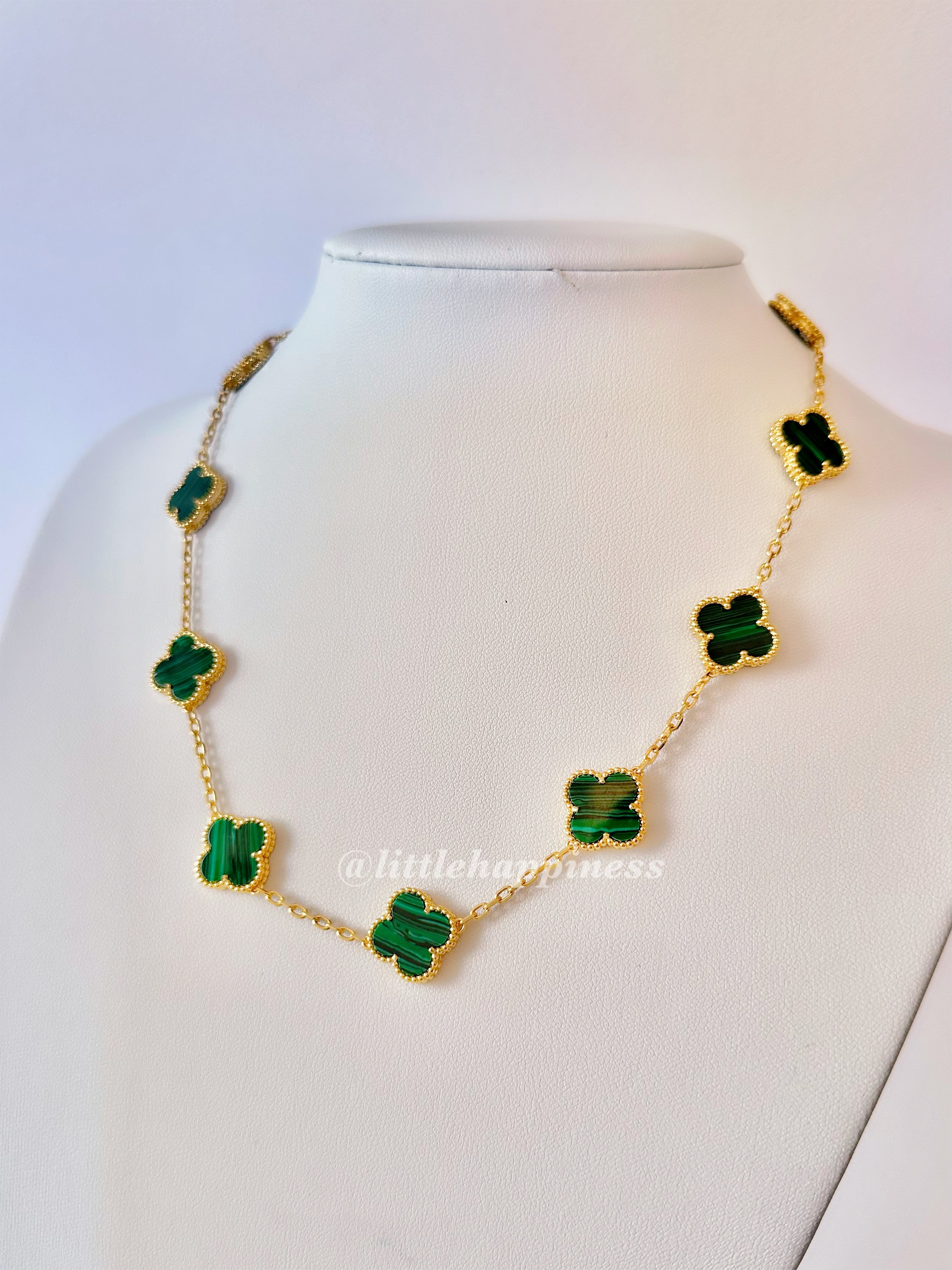 Collar 10 Tréboles Verde