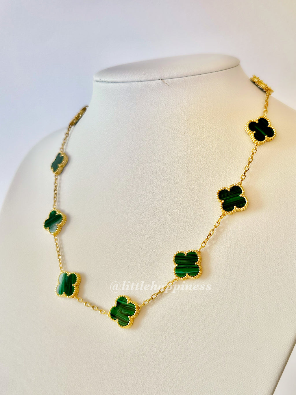 Collar 10 Tréboles Verde