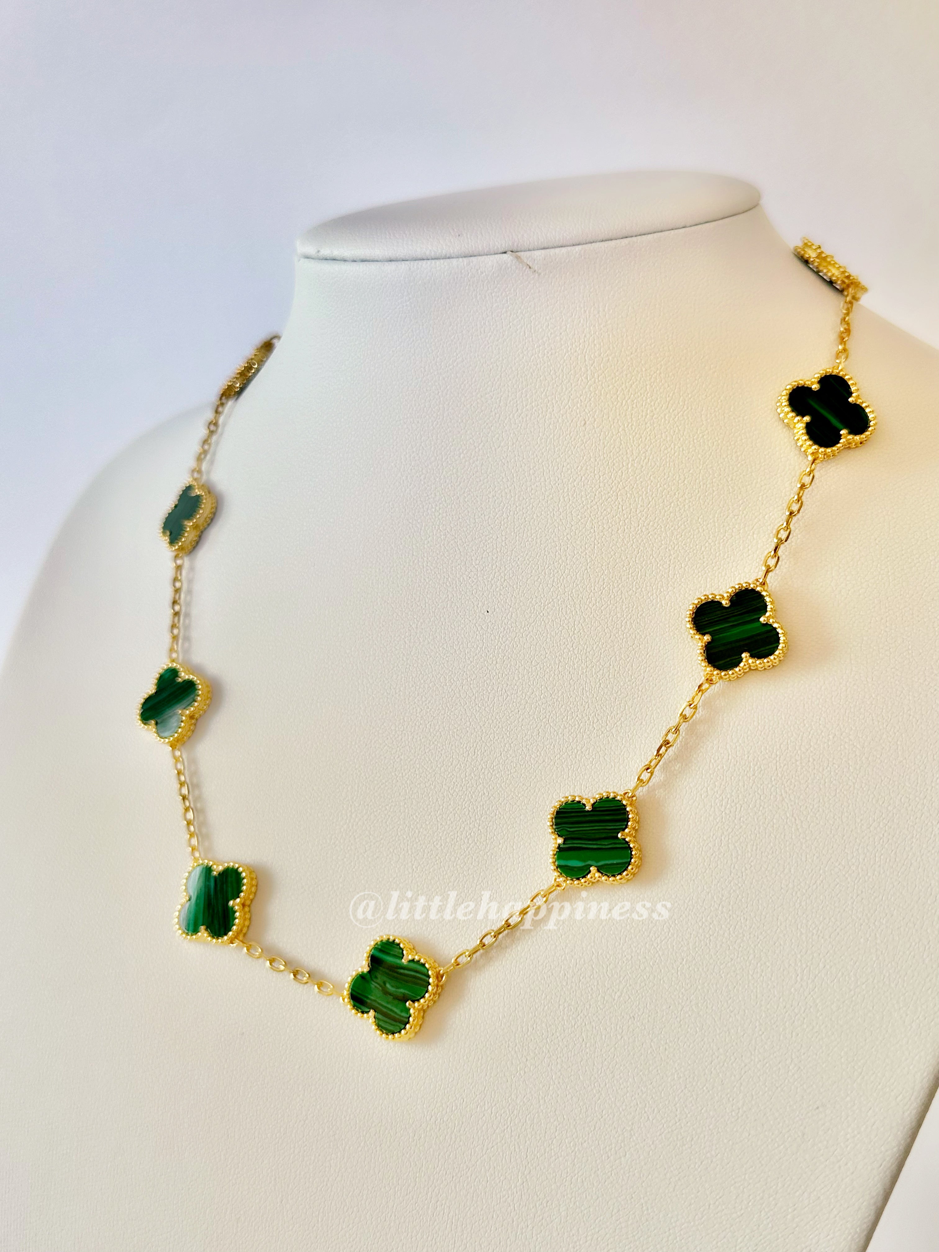 Collar 10 Tréboles Verde