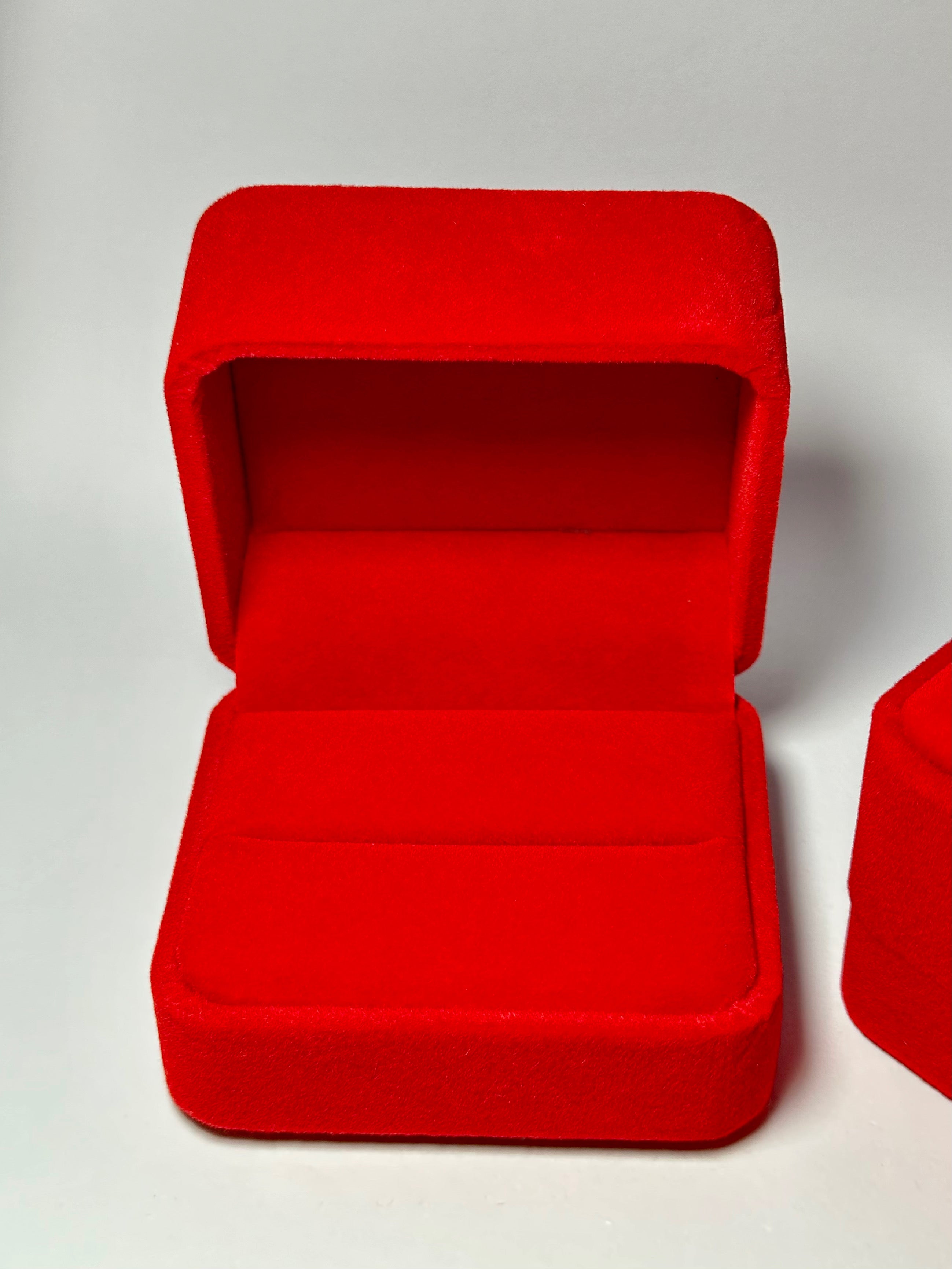 Caja Roja Para Trio de Boda