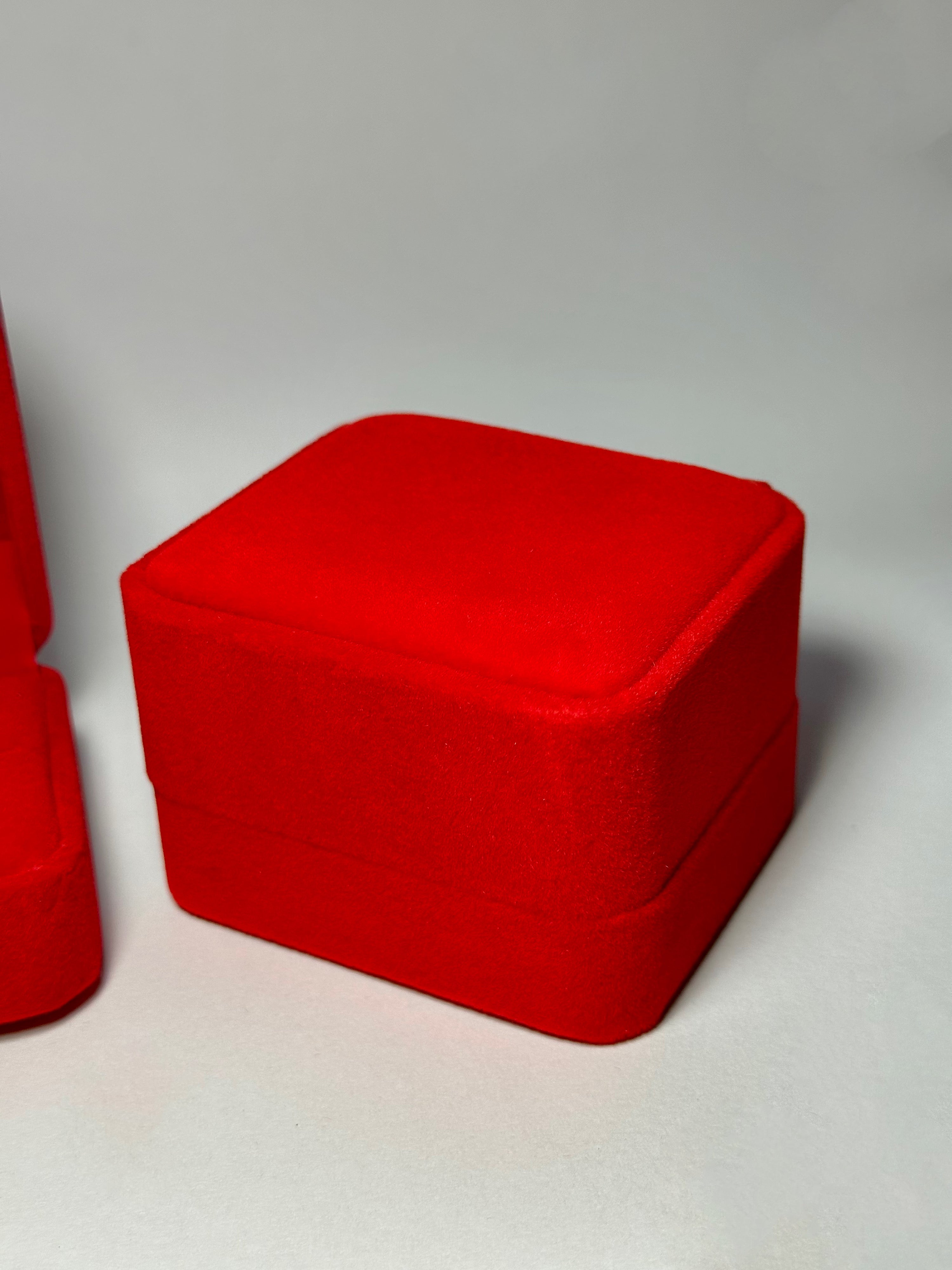 Caja Roja Para Trio de Boda