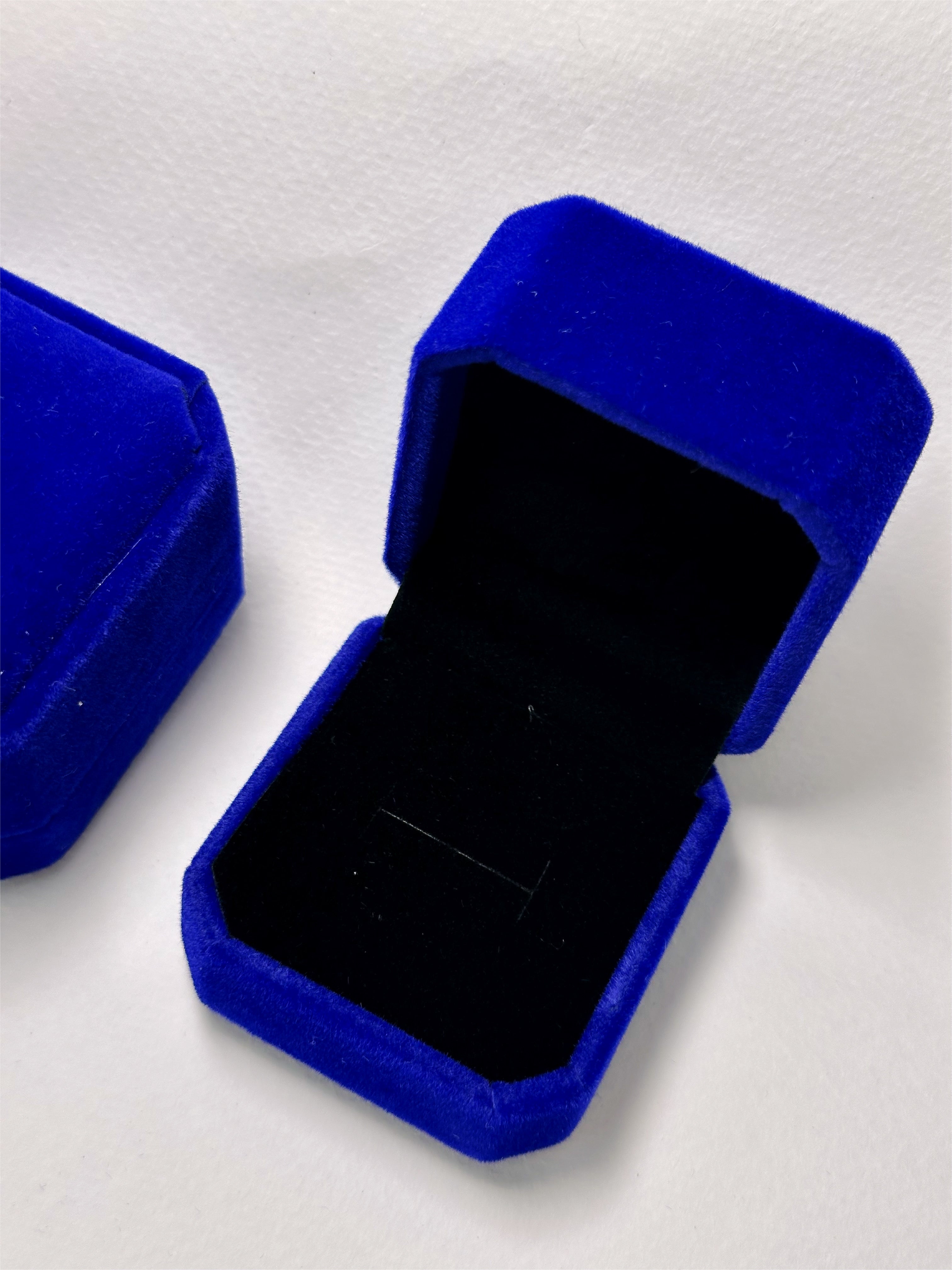 Caja Azul Oscuro para Anillo