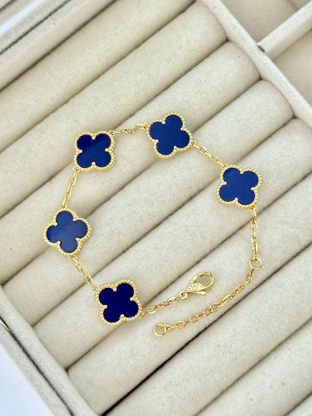 Pulsera Tréboles Azul