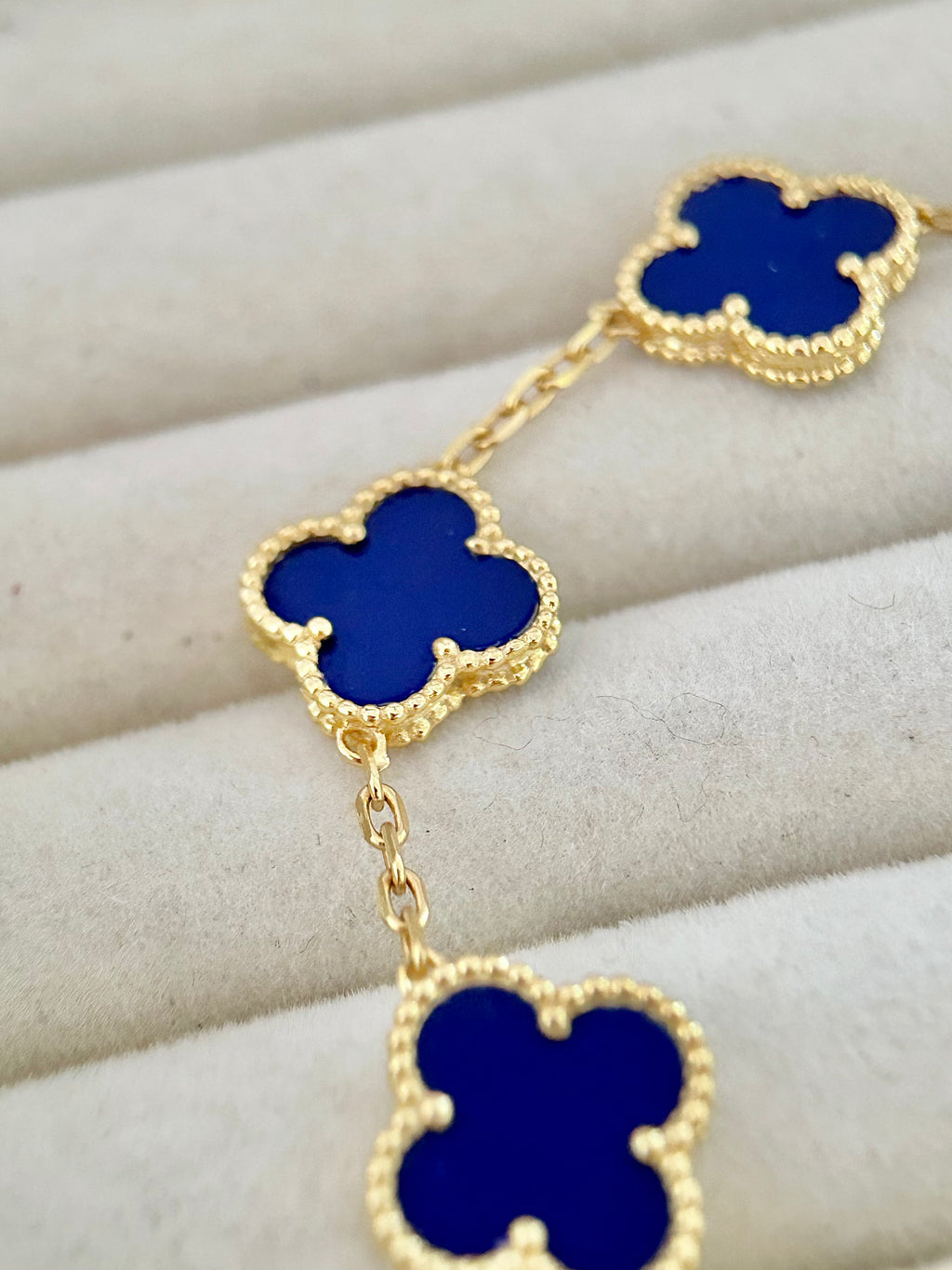 Pulsera Tréboles Azul