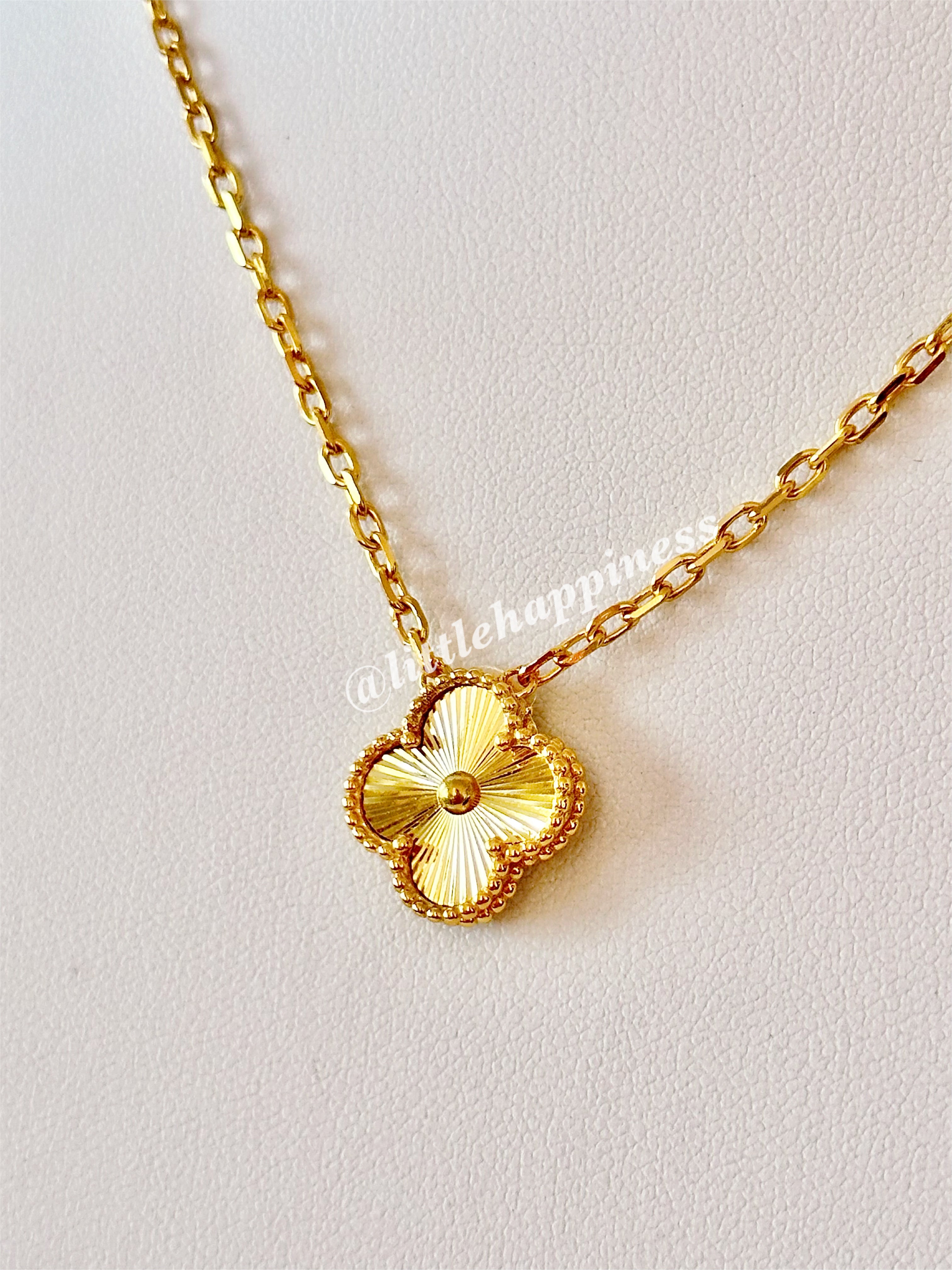 Collar 1 Trébol Dorado completo