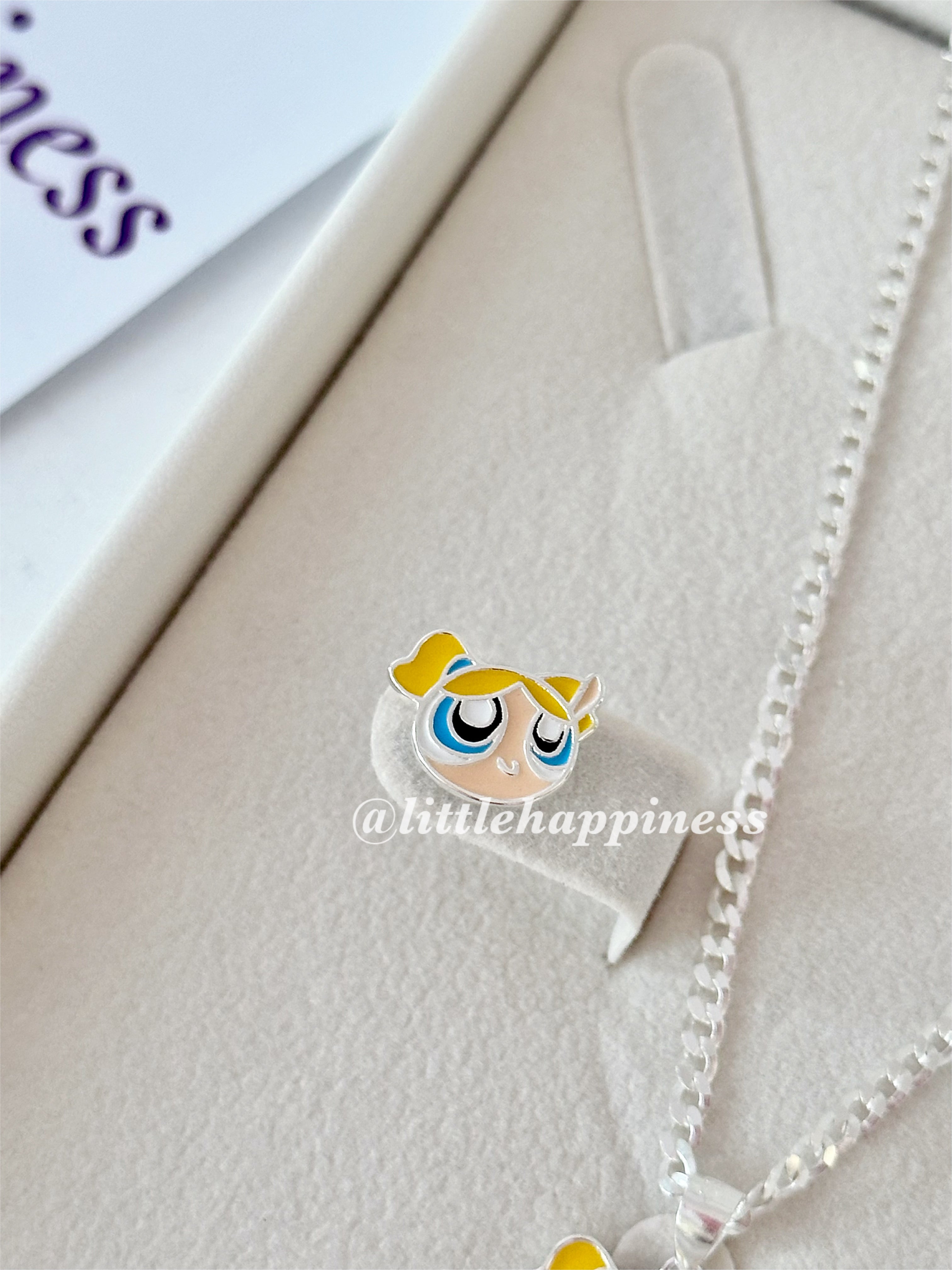 Conjunto Collar y aretes Burbuja, chicas superpoderosas