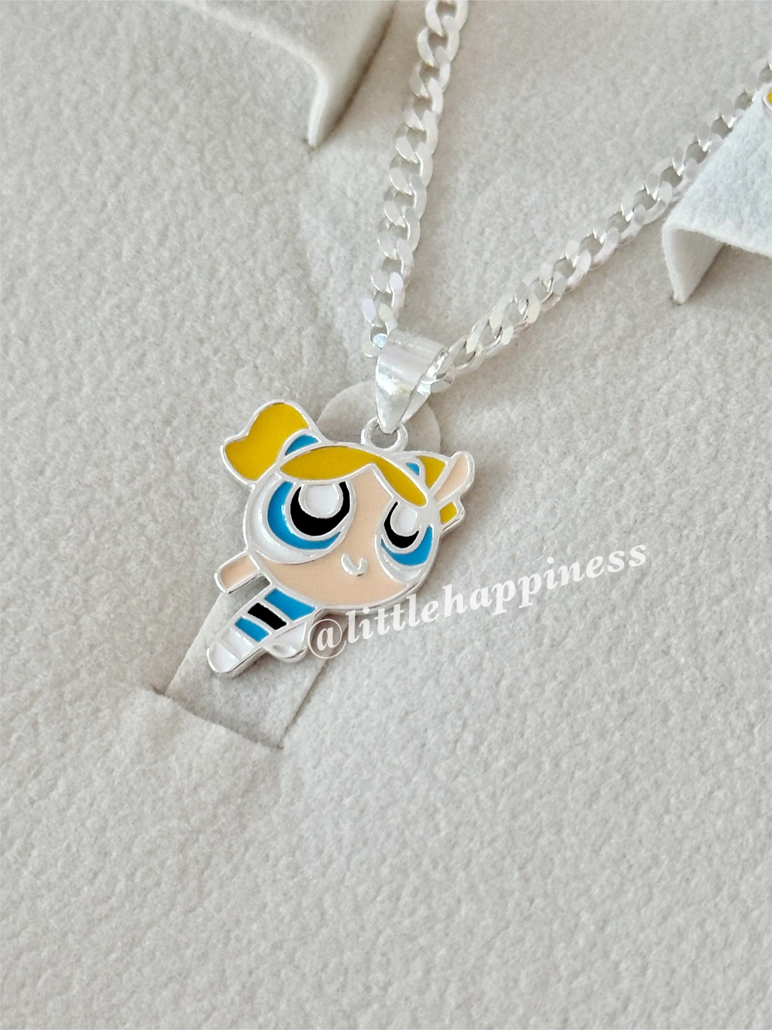 Conjunto Collar y aretes Burbuja, chicas superpoderosas