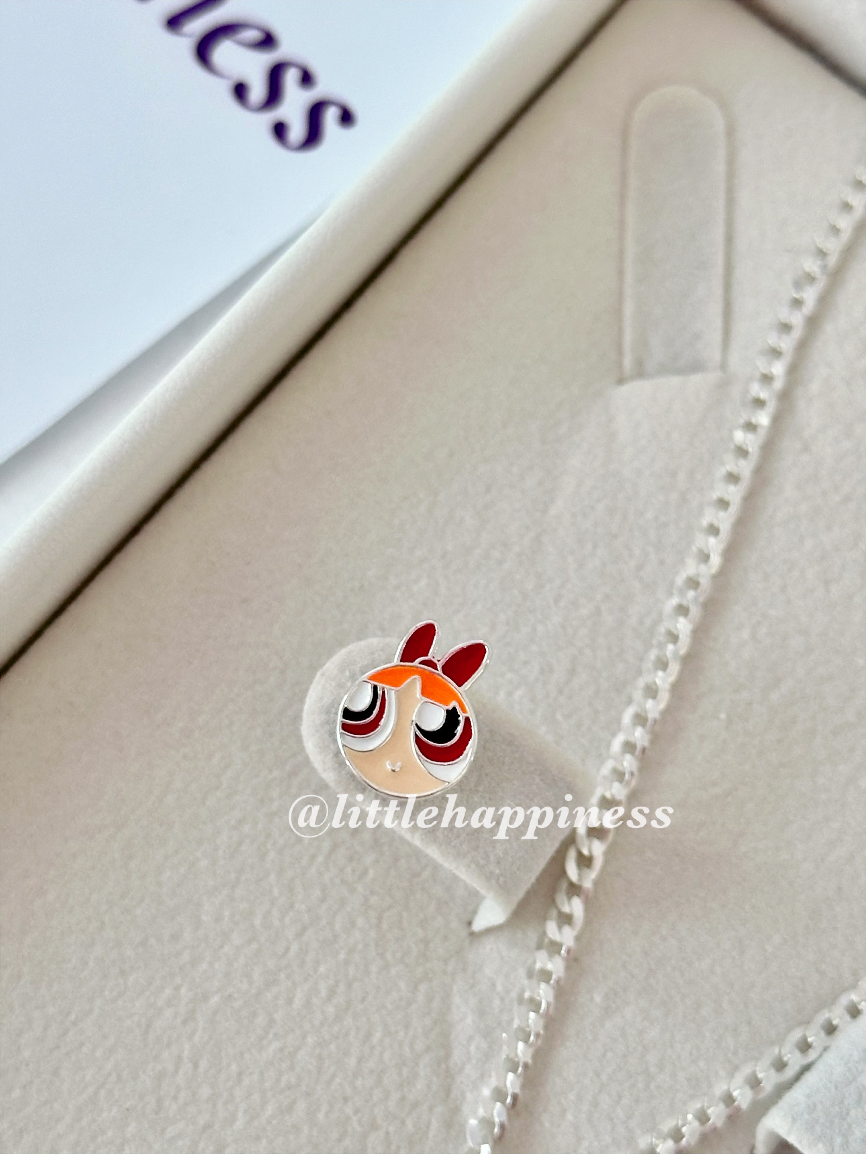 Conjunto Collar y aretes Bombón, chicas superpoderosas