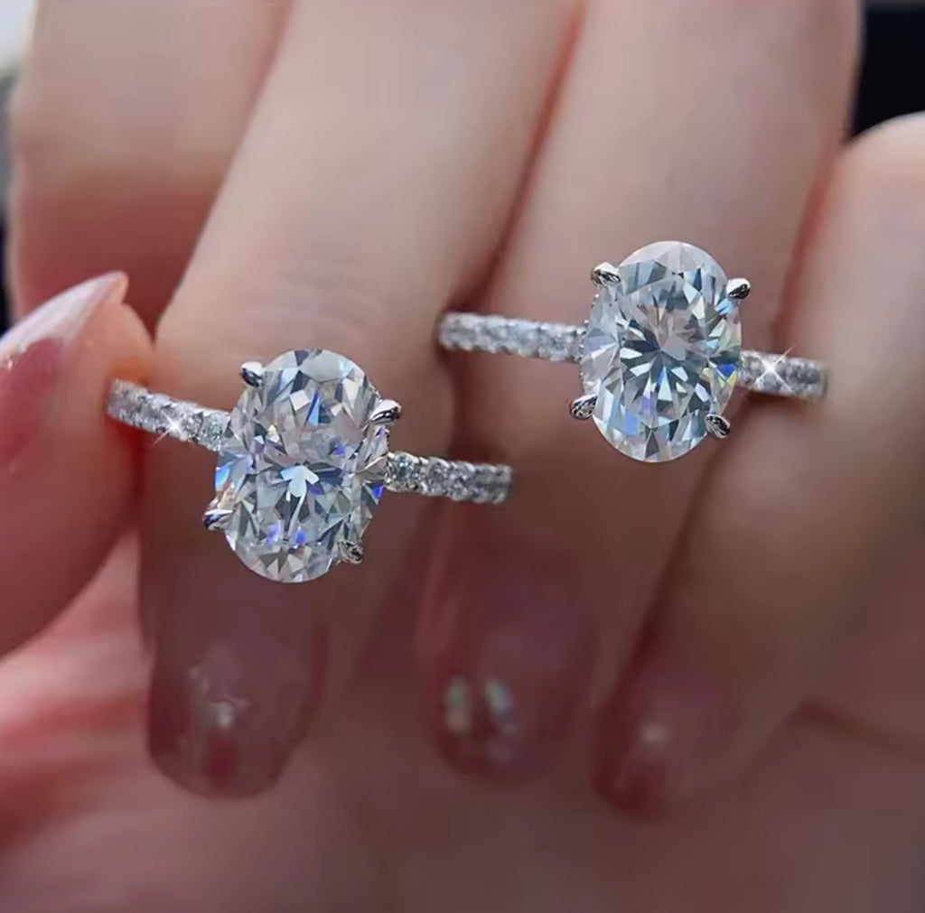 Anillo De Compromiso Ovalado