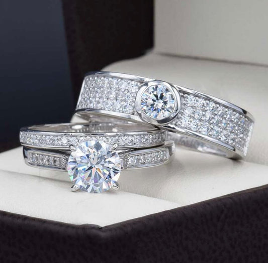 Anillos Trio de Boda