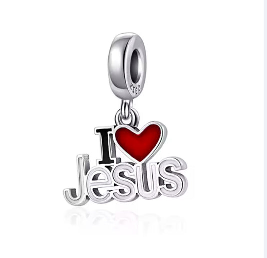 Charm Colgante Amo a Jesús