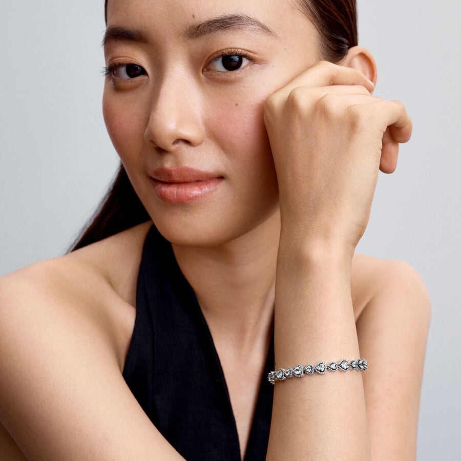 Pulsera Halo Corazones