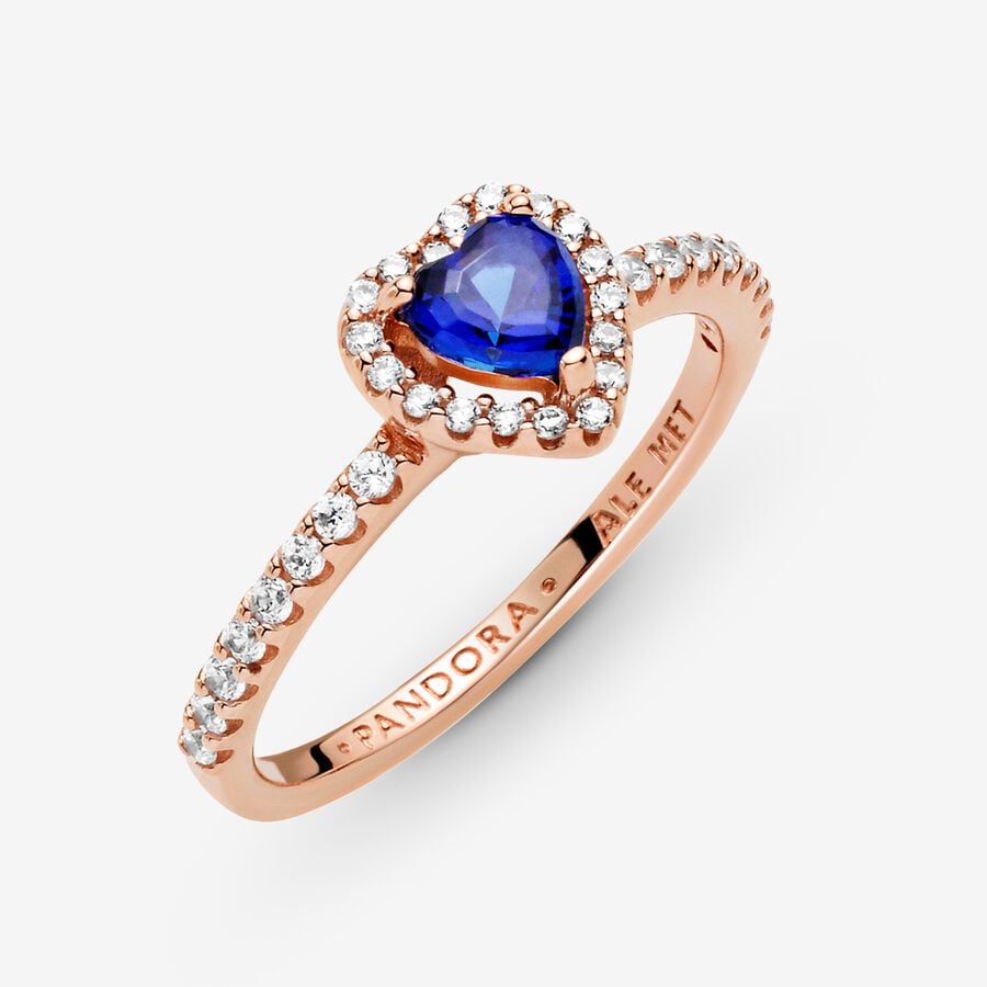 Anillo Corazón Brillante Rose Gold