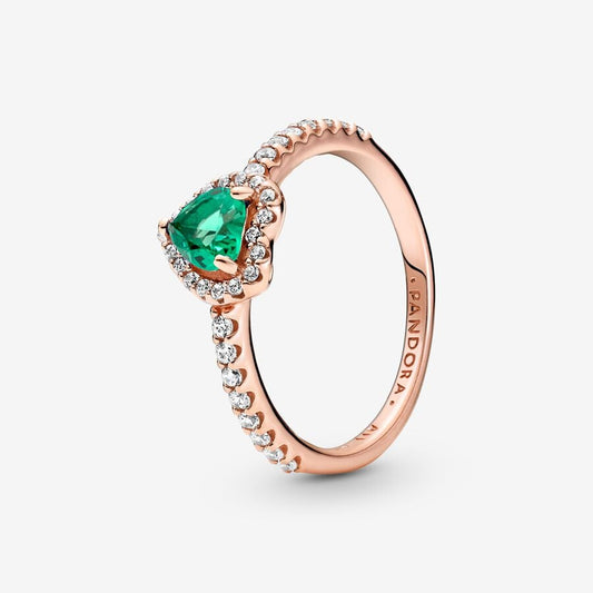 Anillo Corazón brillante Rose Gold