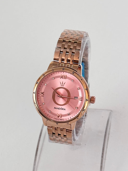 Reloj Pandora Rose Gold fondo Rosa