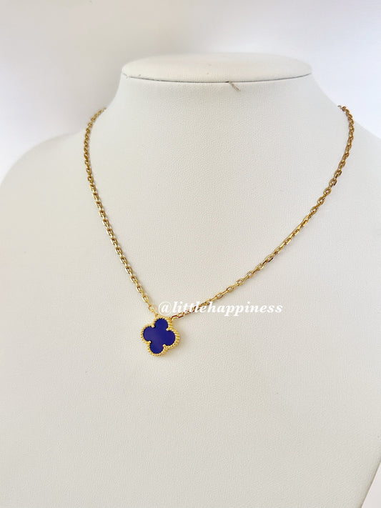 Collar 1 trébol Azul
