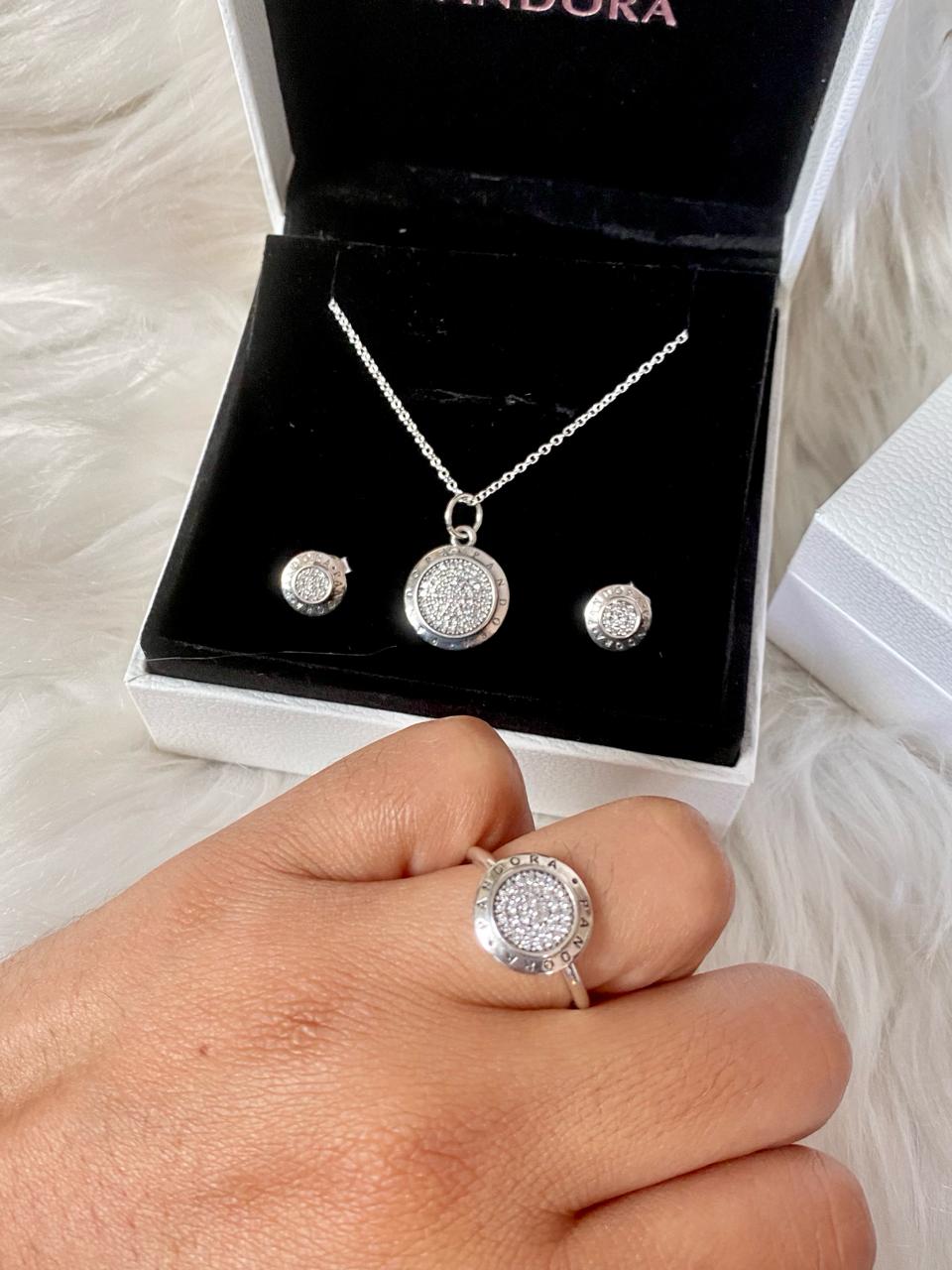 Set Completo Circular Pandora Brillante