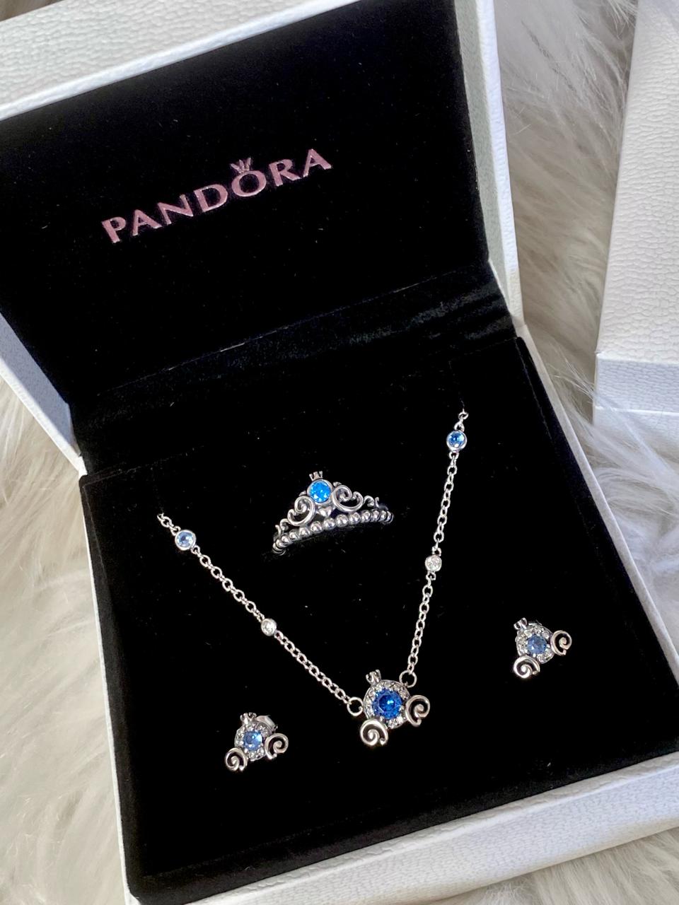 Set Completo Corona Azul Cenicienta Disney